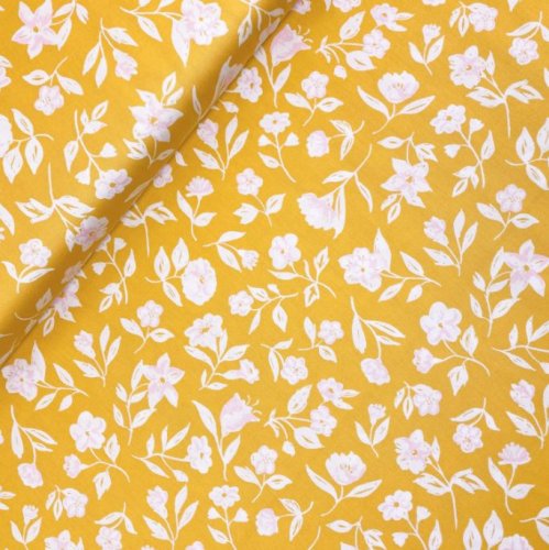 Bio Baumwoll Satin - Blossom - Wildflower - Cloud9 Fabrics
